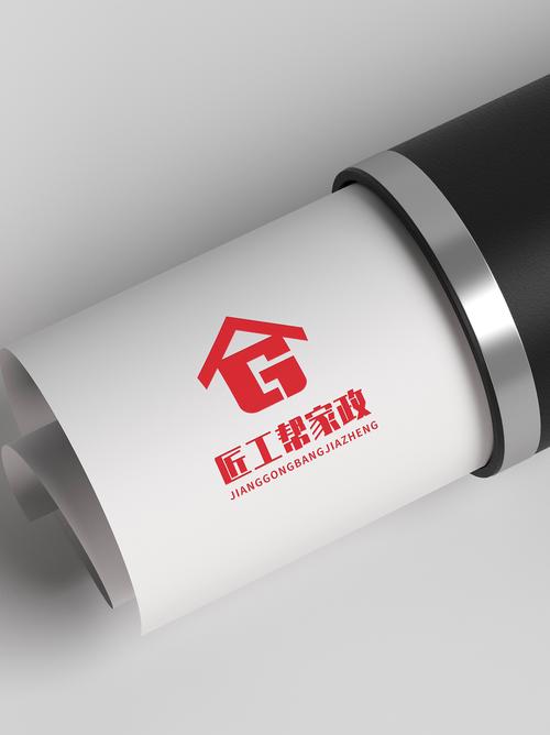 logo 家政服务行业 匠工帮家政 信息咨询管理服务 logo